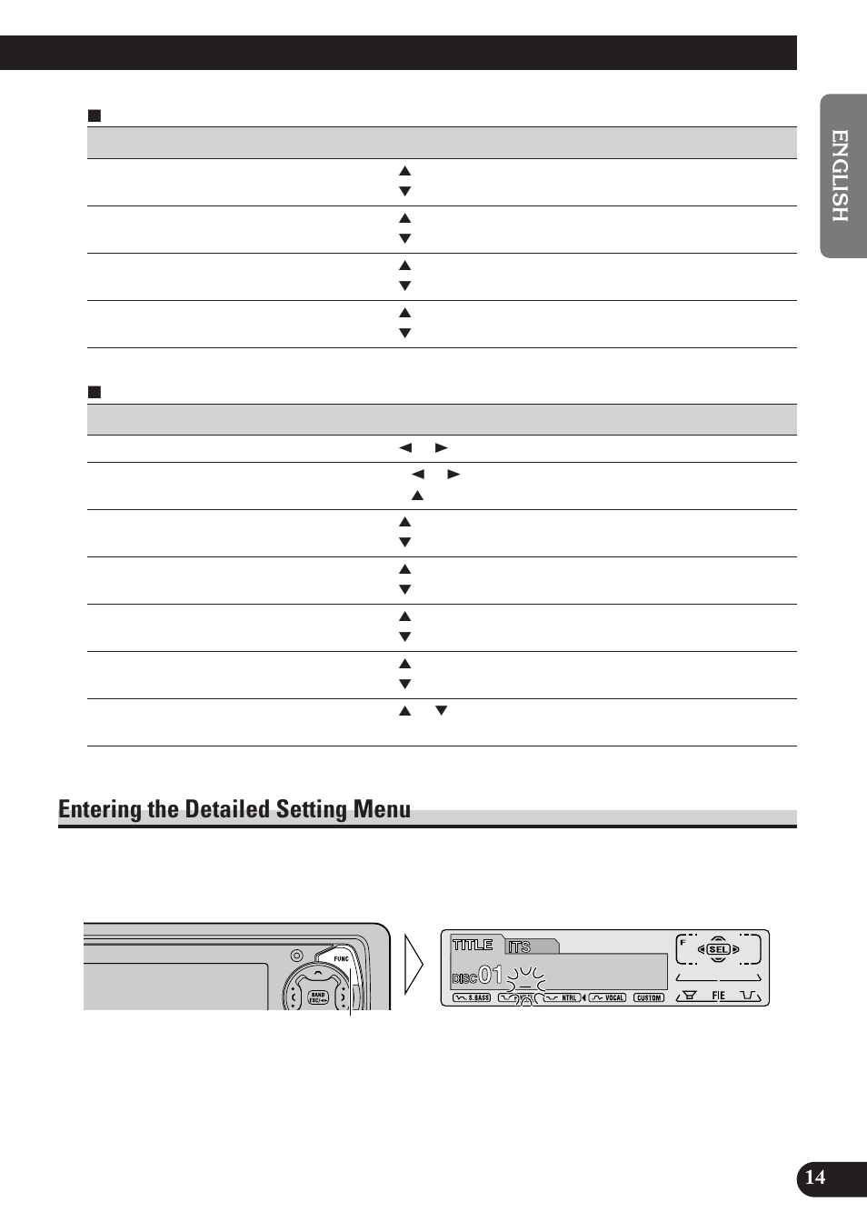 Entering the detailed setting menu | Pioneer KEH-P7900R User Manual | Page 15 / 120