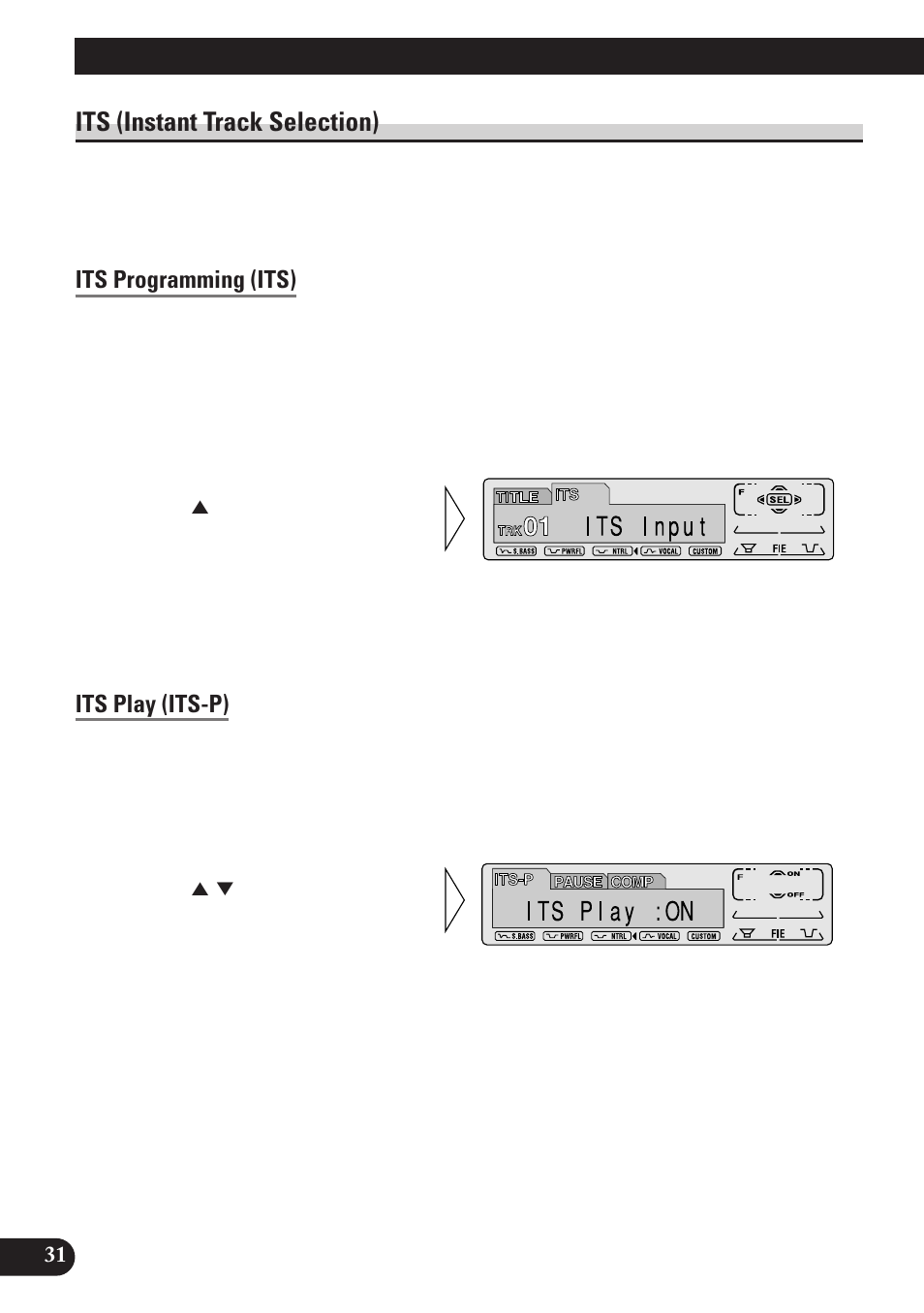 Its (instant track selection), Its programming (its), Its play (its-p) | Erase a track program, Erase a disc program, A title (english), Using multi-cd players | Pioneer KEH-P7900R User Manual | Page 32 / 120
