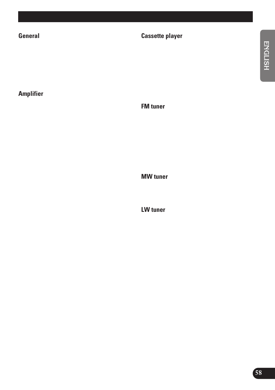 Specifications | Pioneer KEH-P7900R User Manual | Page 59 / 120