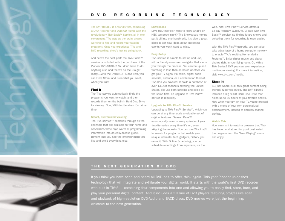 Pioneer D V D R E C O R D E R S A N D P L A Y E R S User Manual | Page 2 / 16