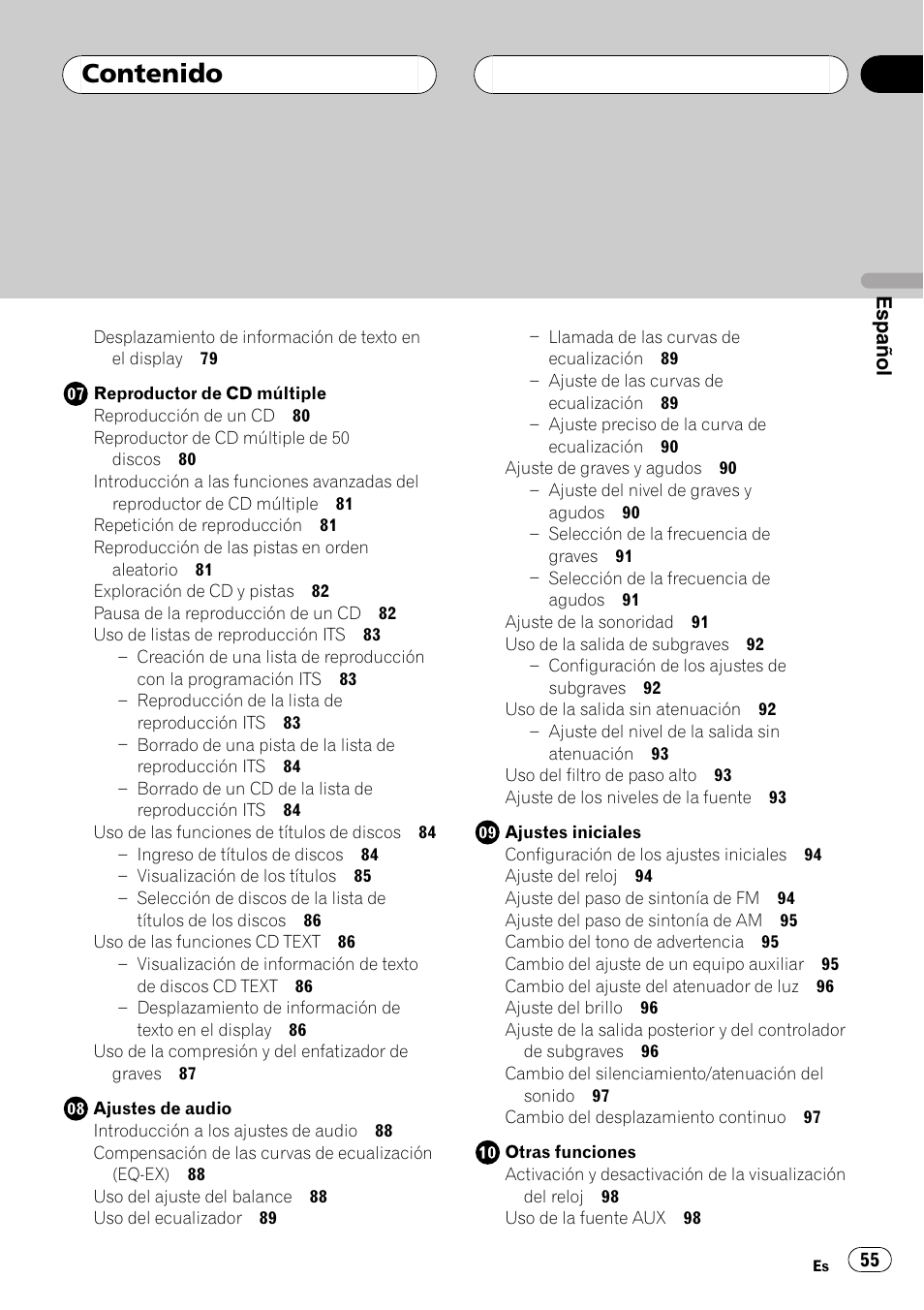 Pioneer SUPER TUNER DEH-P5850MP User Manual | Page 55 / 166