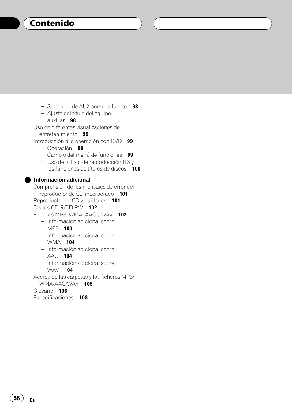 Pioneer SUPER TUNER DEH-P5850MP User Manual | Page 56 / 166