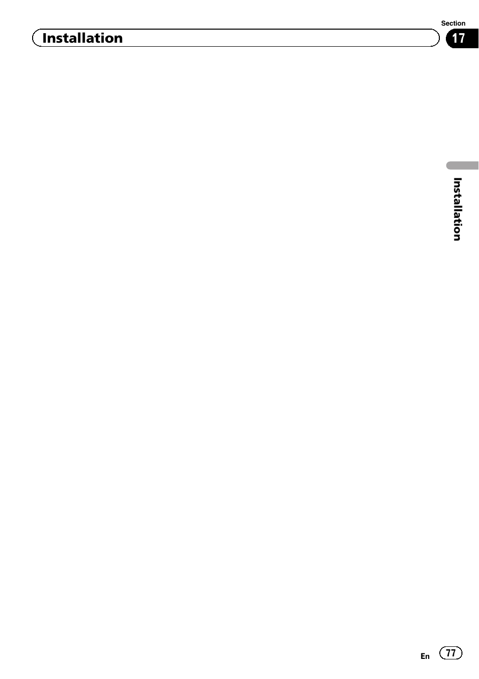 Installation | Pioneer AVH P4300DVD User Manual | Page 77 / 108