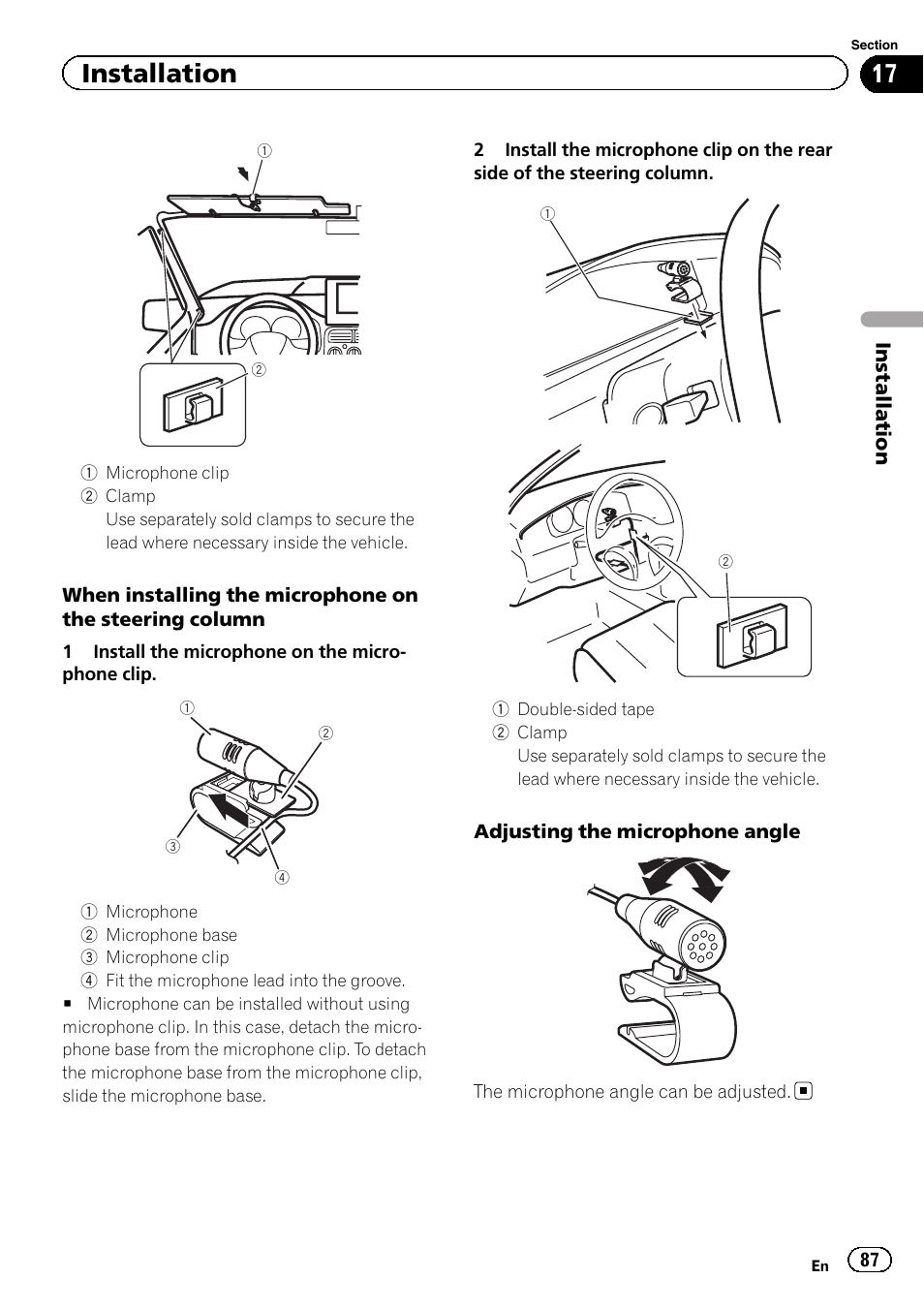 Installation | Pioneer AVH P4300DVD User Manual | Page 87 / 108