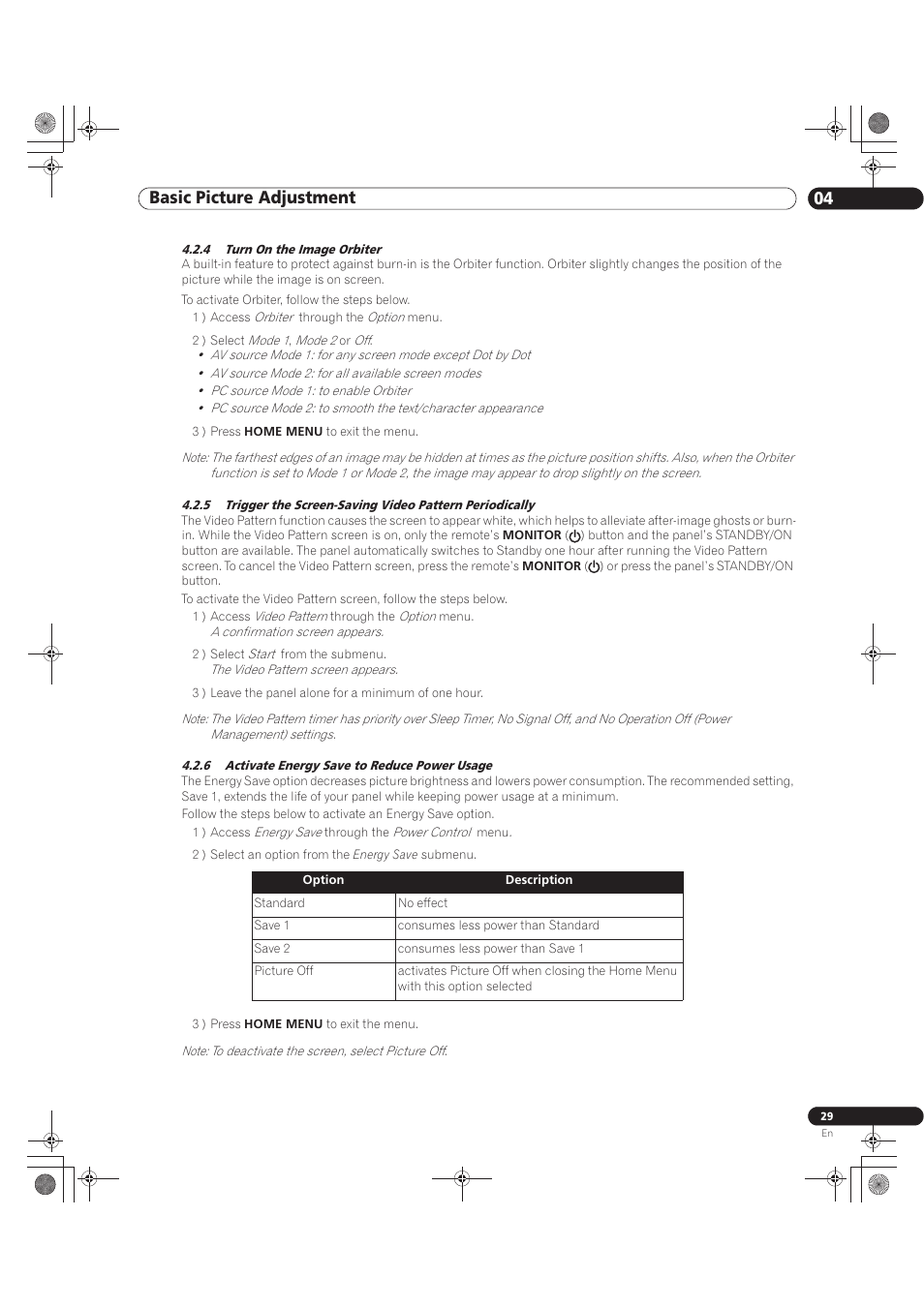 Basic picture adjustment 04 | Pioneer KURO PRO-141FD User Manual | Page 29 / 106