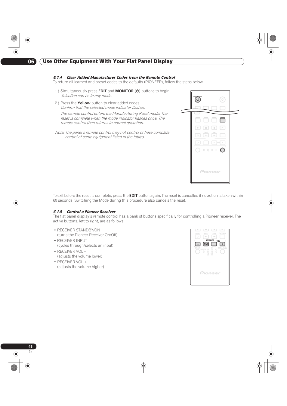 Pioneer KURO PRO-141FD User Manual | Page 48 / 106