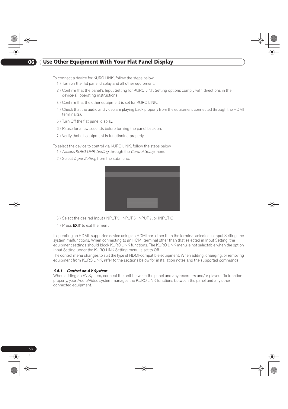 1 control an av system | Pioneer KURO PRO-141FD User Manual | Page 58 / 106