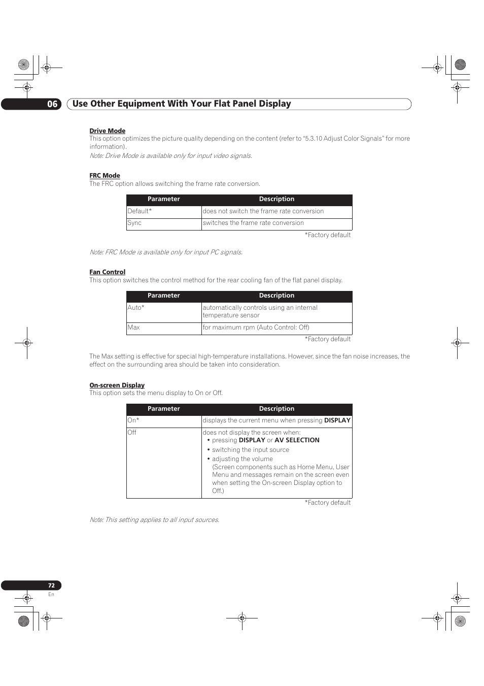 Pioneer KURO PRO-141FD User Manual | Page 72 / 106