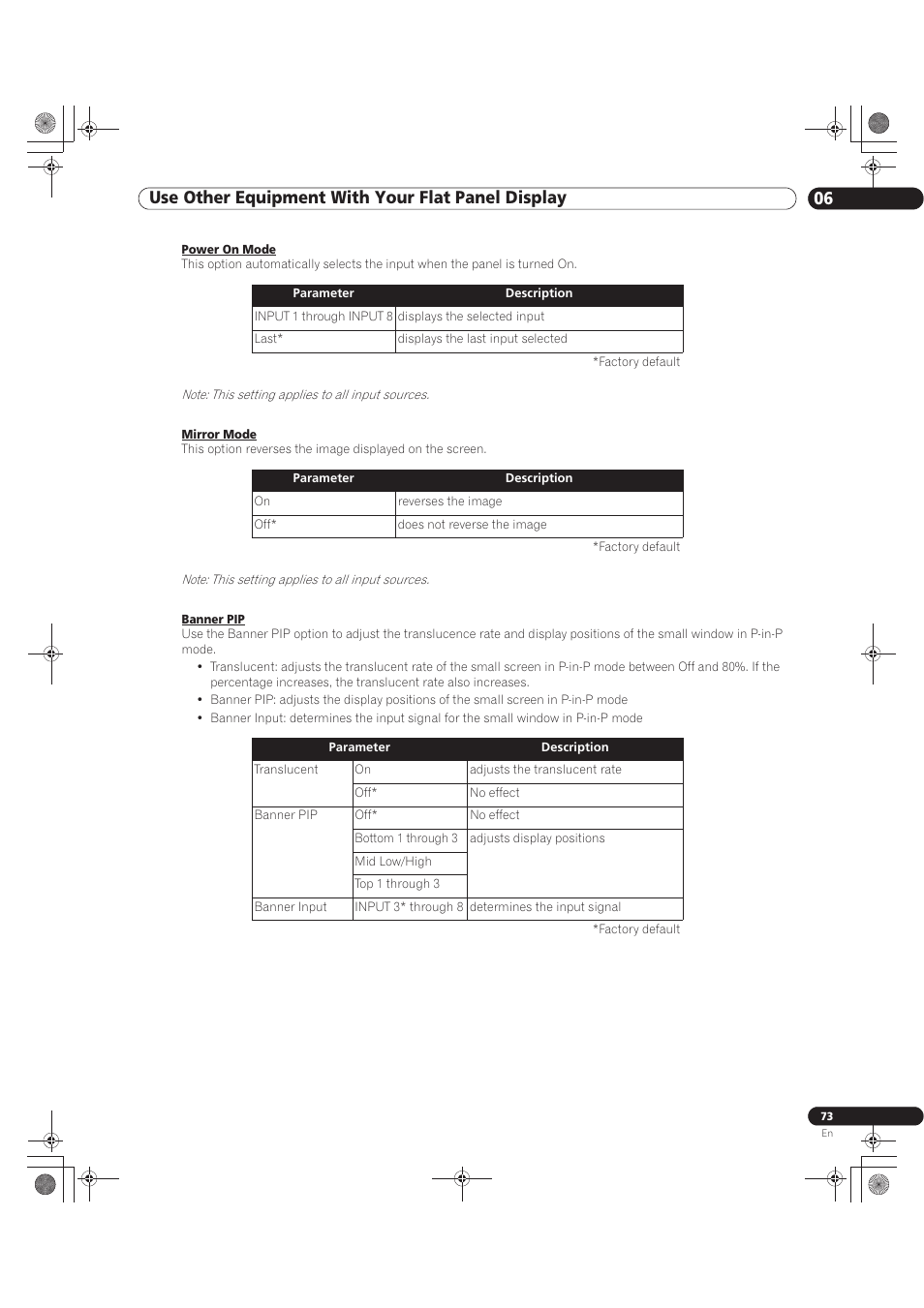 Pioneer KURO PRO-141FD User Manual | Page 73 / 106