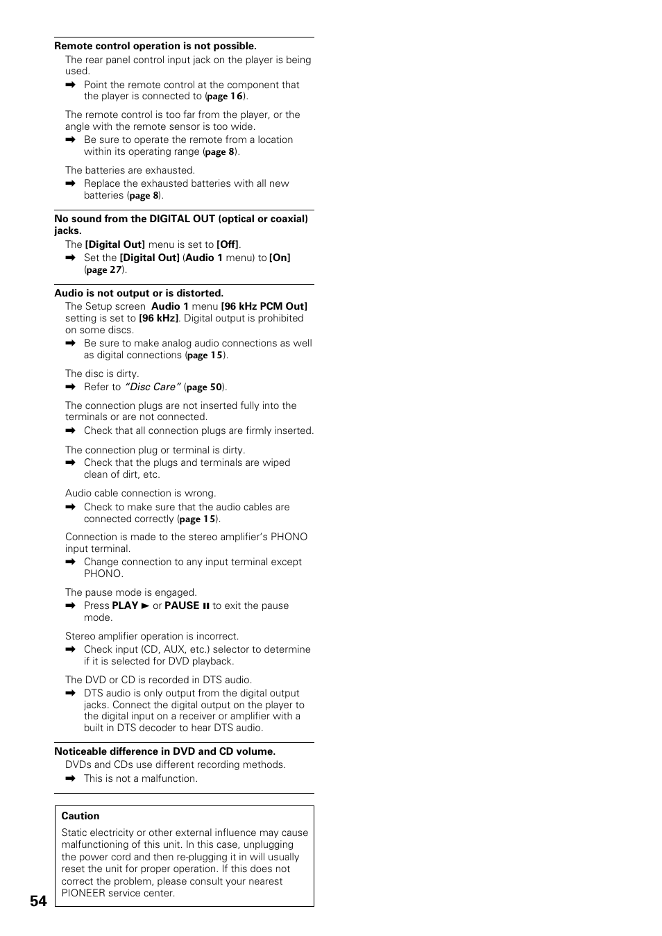 Pioneer DV-434 User Manual | Page 54 / 60