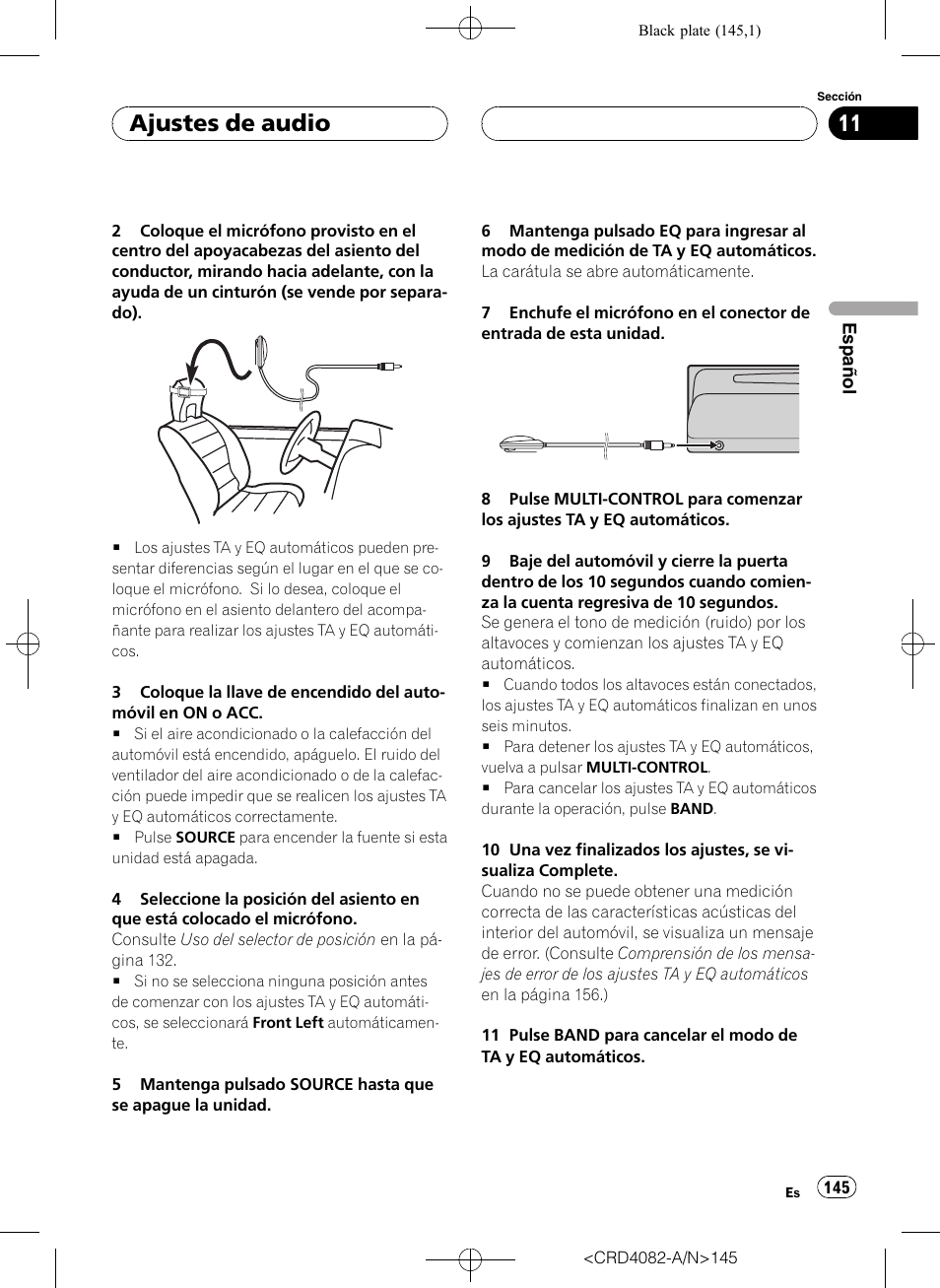 Ajustes de audio | Pioneer DEH-P80RS User Manual | Page 145 / 168