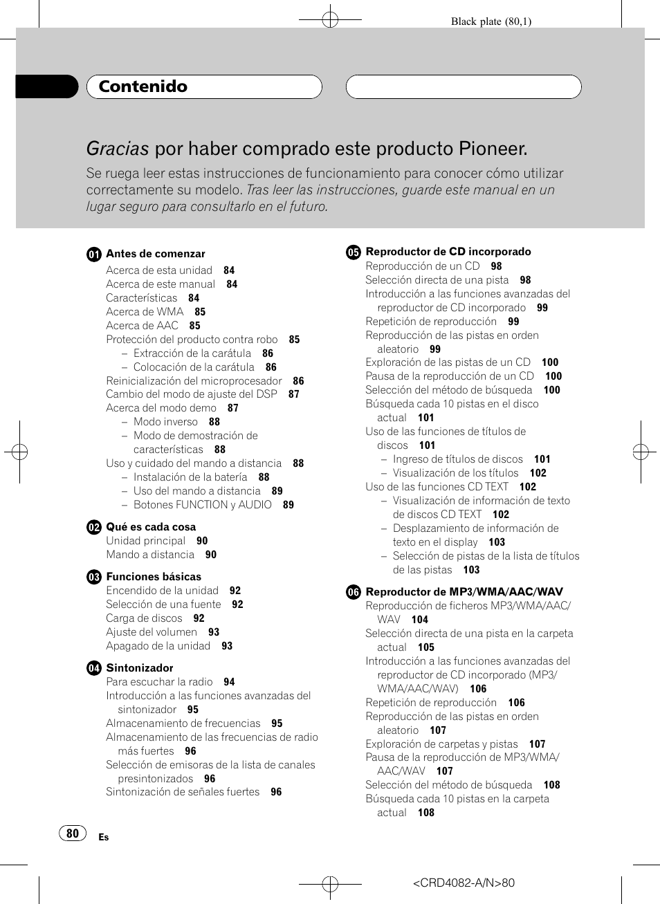 Pioneer DEH-P80RS User Manual | Page 80 / 168