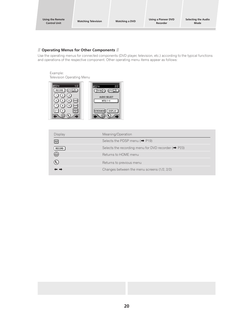 Pioneer PDSP-1 User Manual | Page 20 / 44