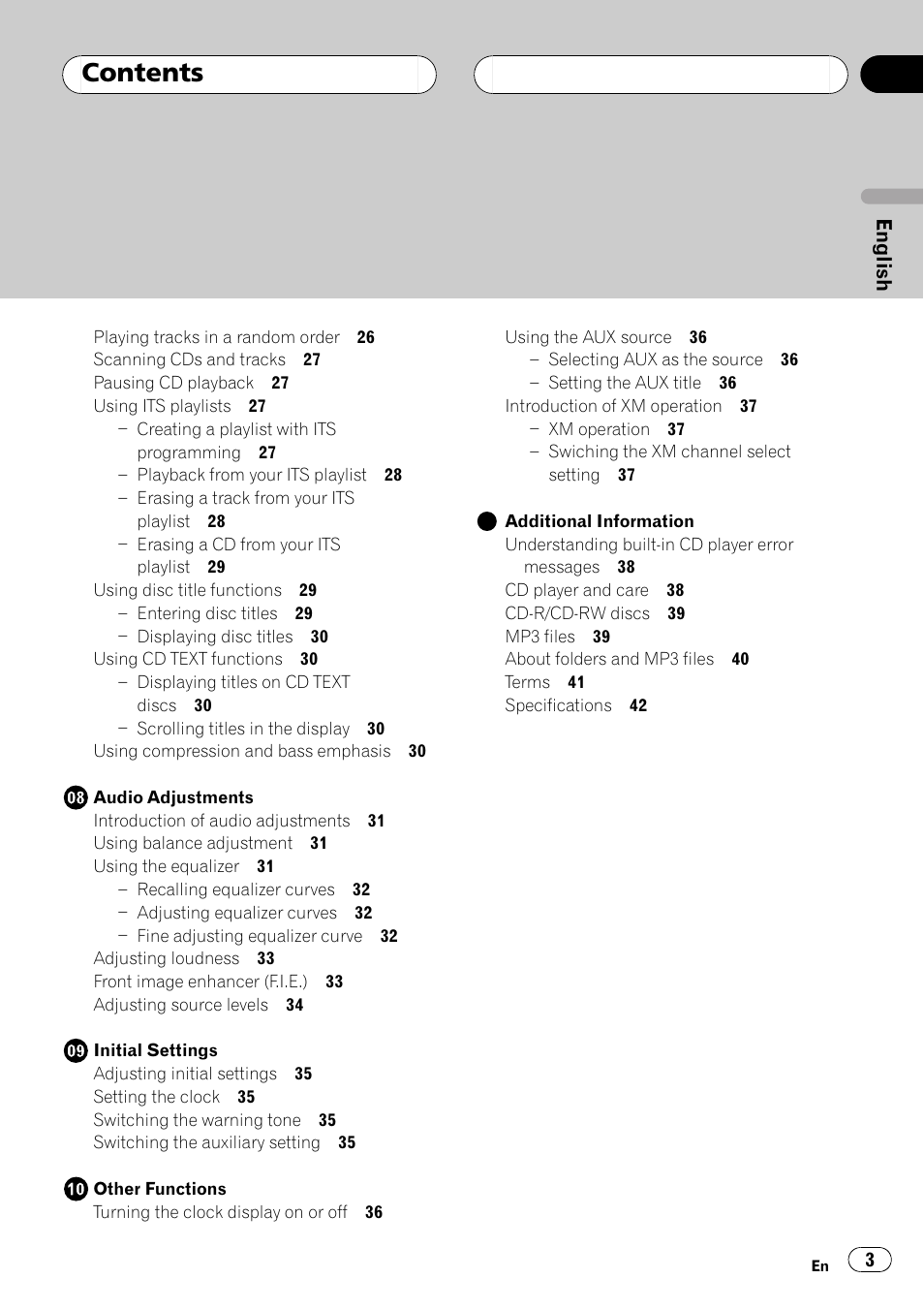 Pioneer DEH P4500MP User Manual | Page 3 / 136