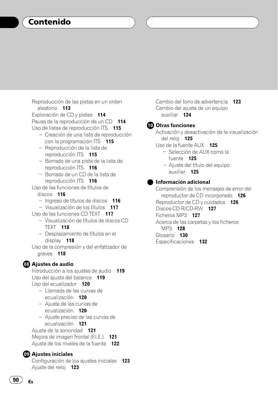 Pioneer DEH P4500MP User Manual | Page 90 / 136