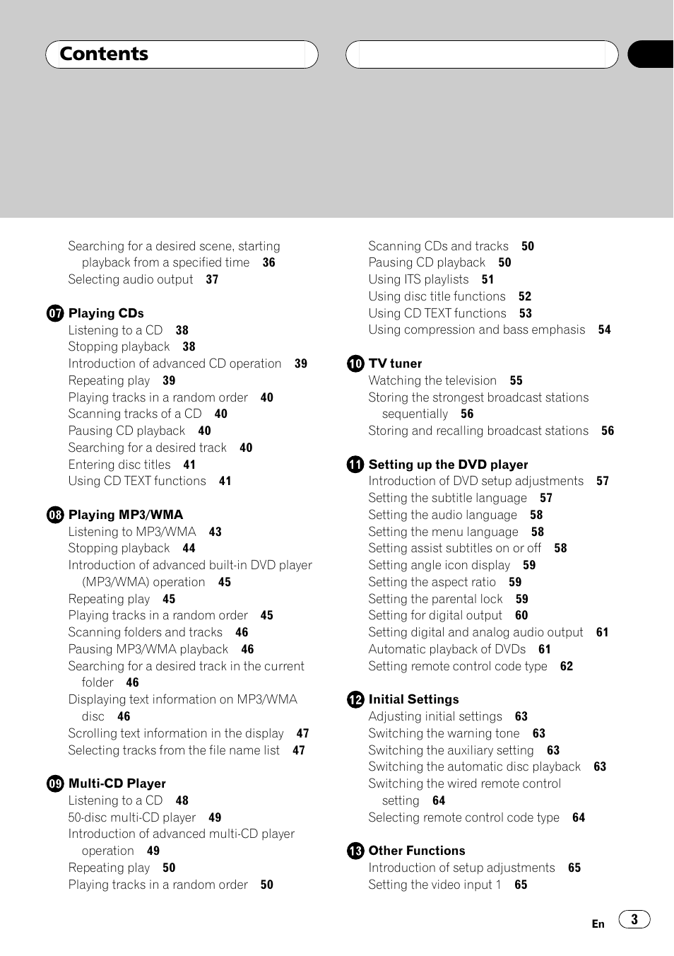 Pioneer AVX-P8DVD User Manual | Page 3 / 85
