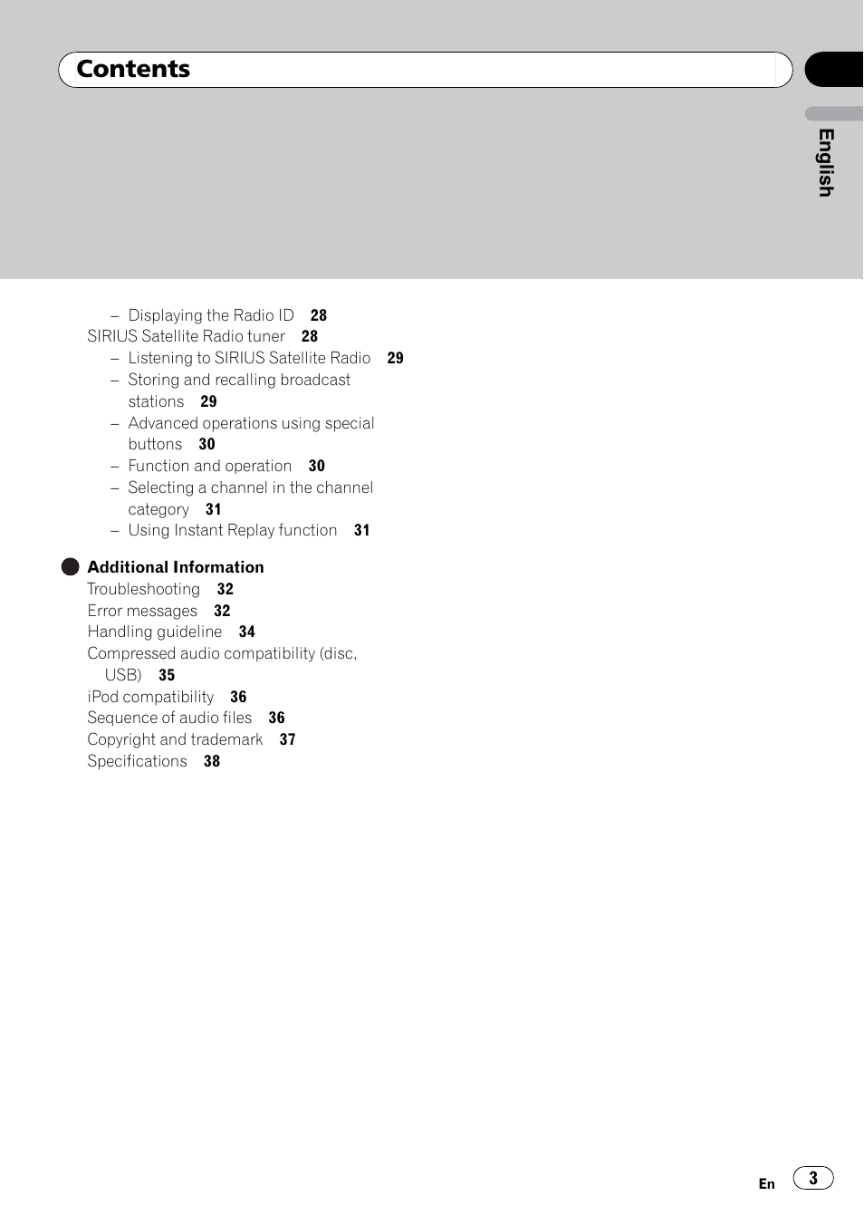 Pioneer DEH P4200UB User Manual | Page 3 / 122