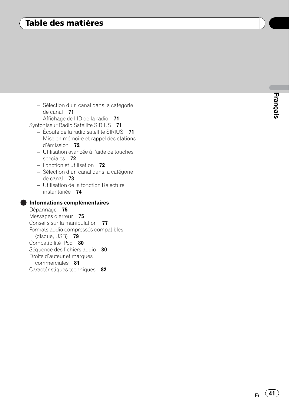 Pioneer DEH P4200UB User Manual | Page 41 / 122