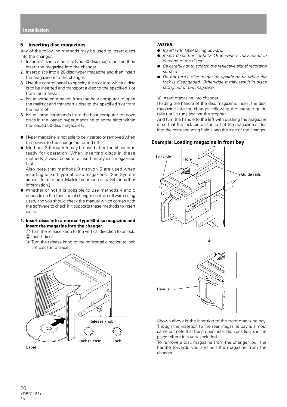 Pioneer DRM-7000 User Manual | Page 20 / 47