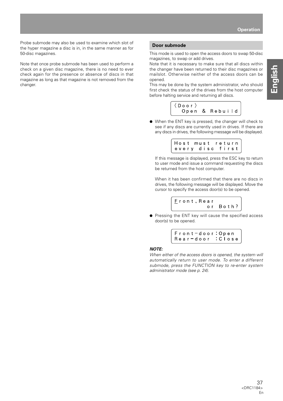 English | Pioneer DRM-7000 User Manual | Page 37 / 47