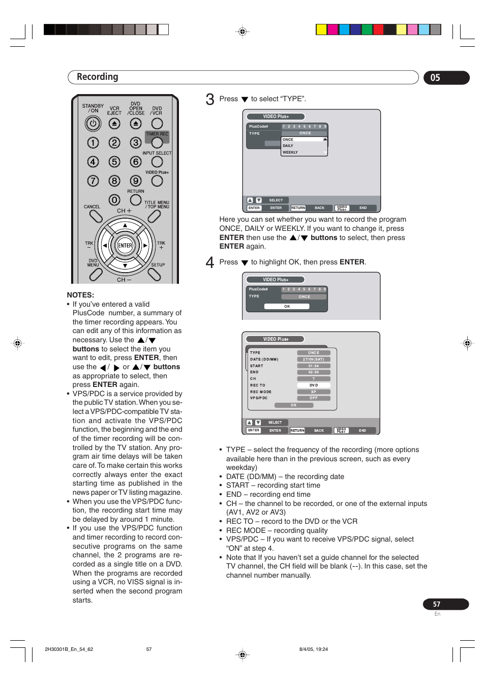 Recording 05 | Pioneer DVR-RT501-S User Manual | Page 57 / 92