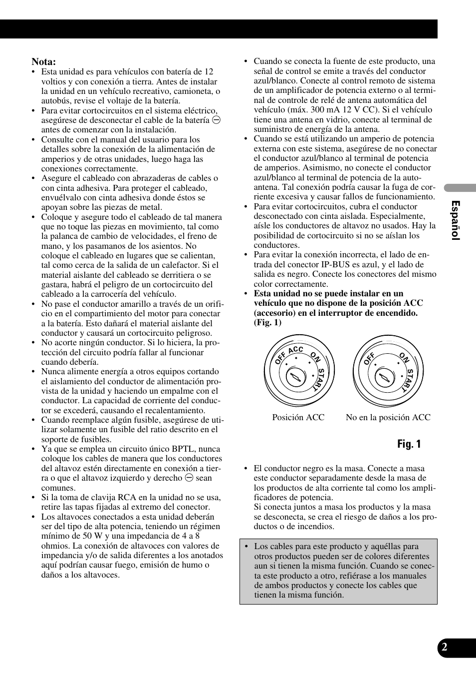 Fig. 1 | Pioneer AVH-P7550DVD User Manual | Page 19 / 52