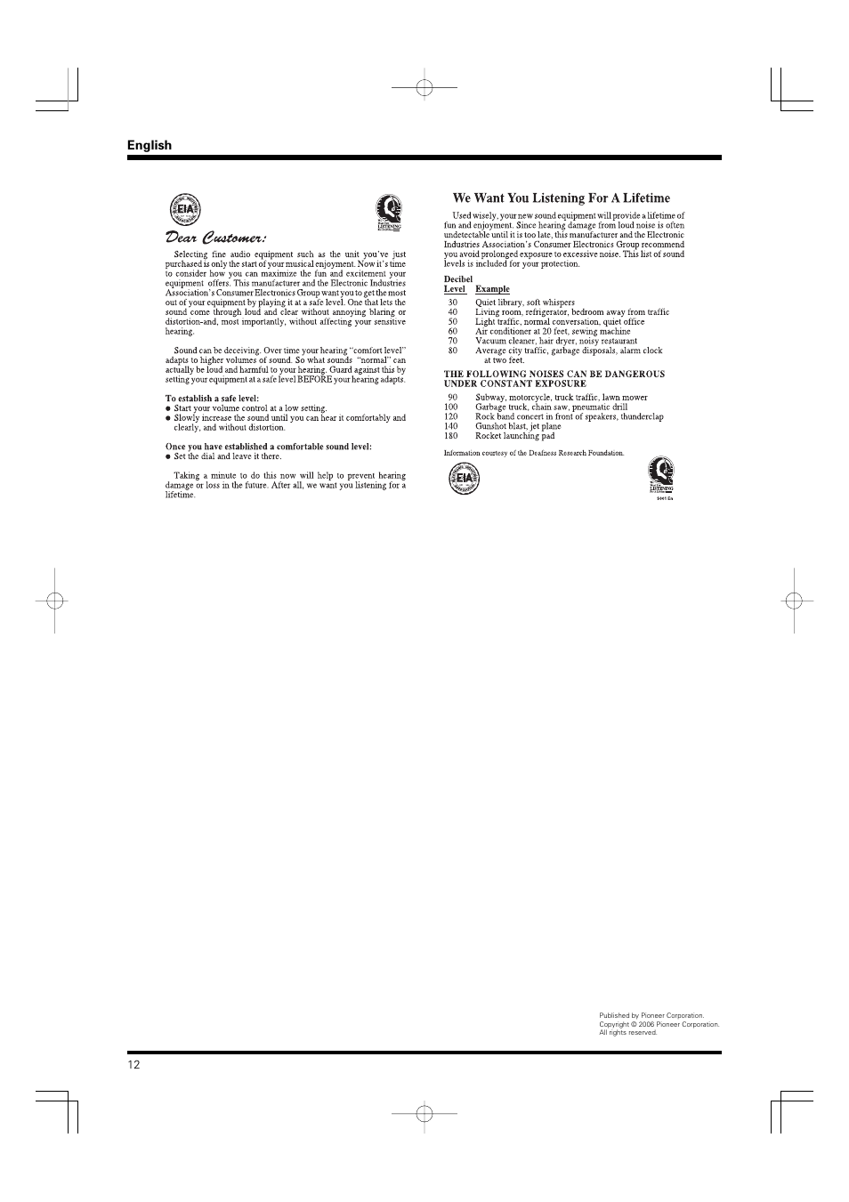 Pioneer PDP-S55-LR User Manual | Page 12 / 40