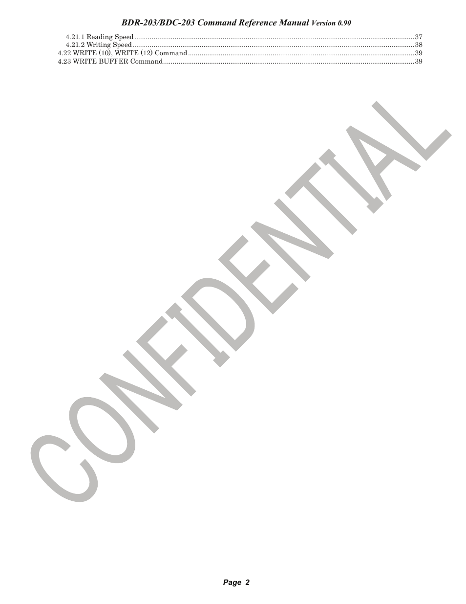 Pioneer confidential | Pioneer BDR-203 User Manual | Page 3 / 40