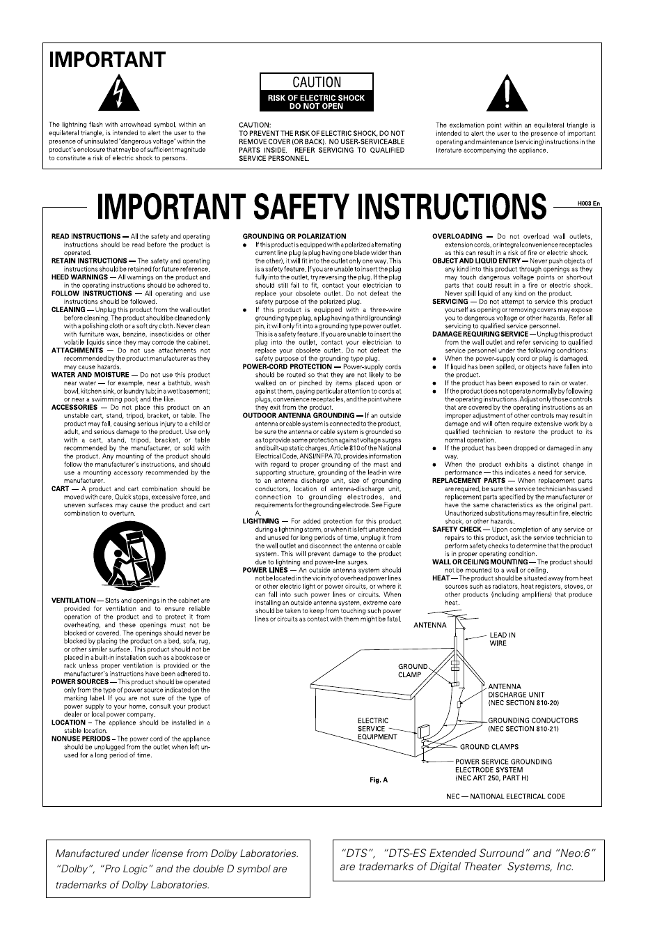 Pioneer VSX-41 User Manual | Page 3 / 72