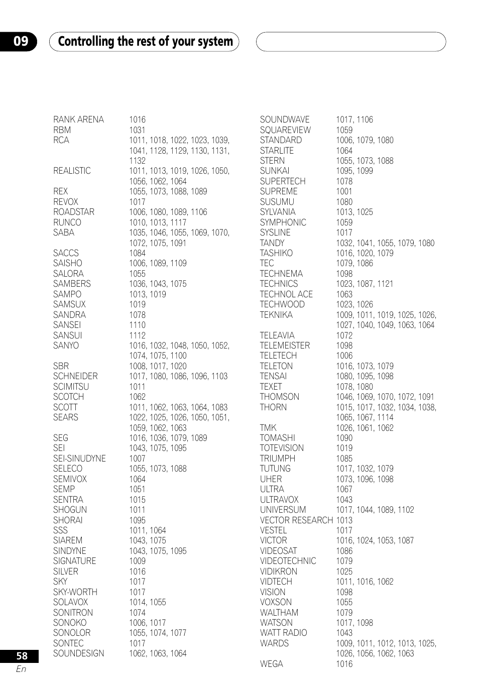 Controlling the rest of your system 09 | Pioneer VSX-41 User Manual | Page 58 / 72