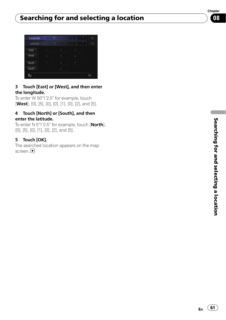 Searching for and selecting a location | Pioneer SUPER TUNER AVIC-Z110BT User Manual | Page 61 / 211