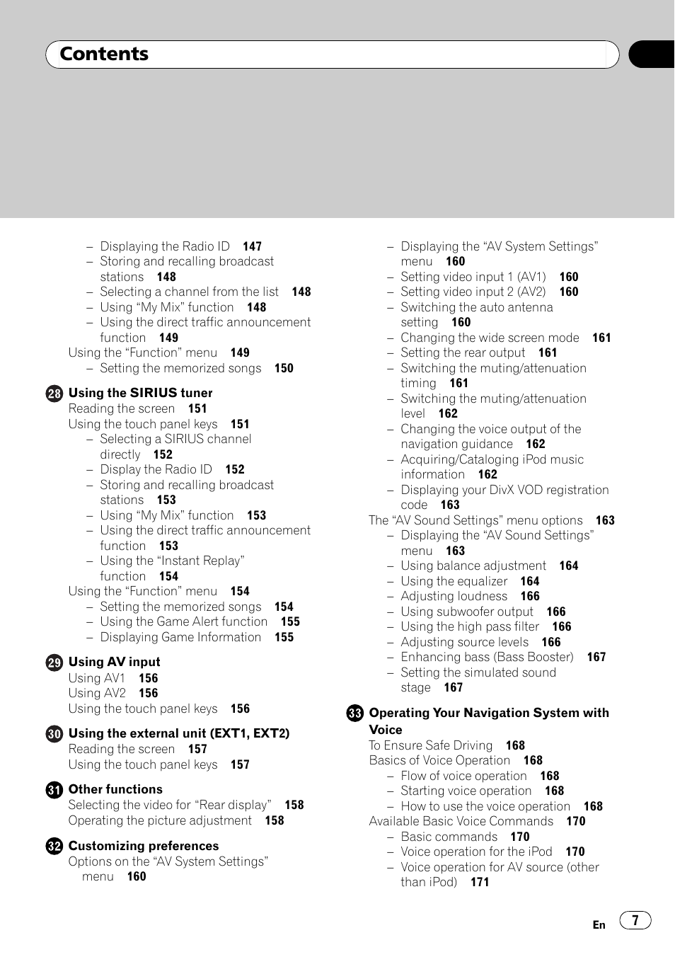 Pioneer SUPER TUNER AVIC-Z110BT User Manual | Page 7 / 211