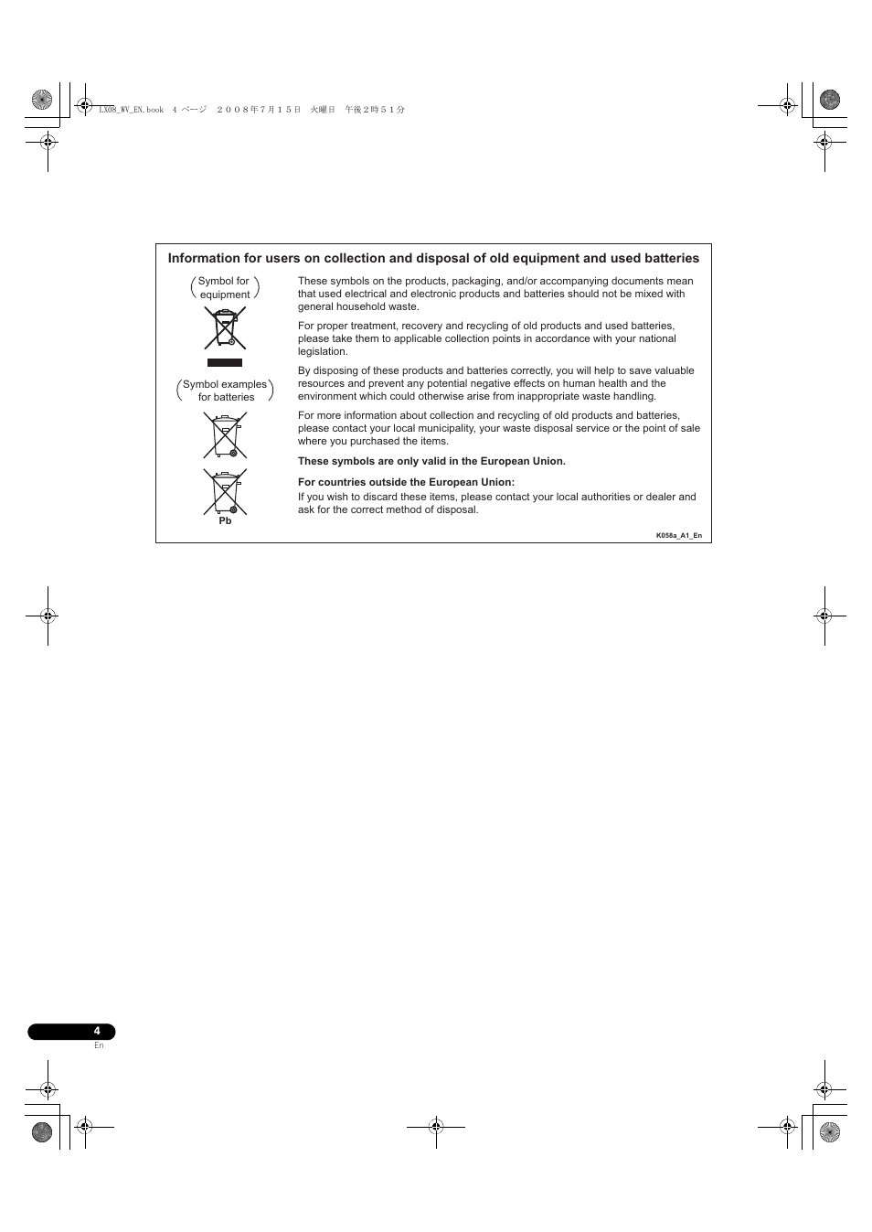 Pioneer BDP-LX08 User Manual | Page 4 / 72