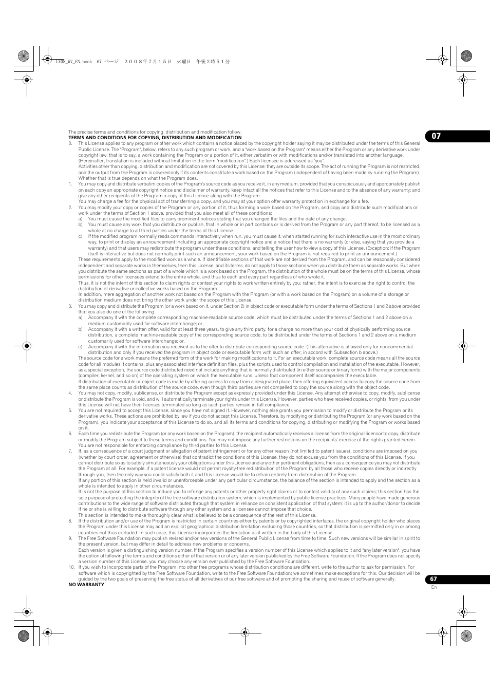 Pioneer BDP-LX08 User Manual | Page 67 / 72