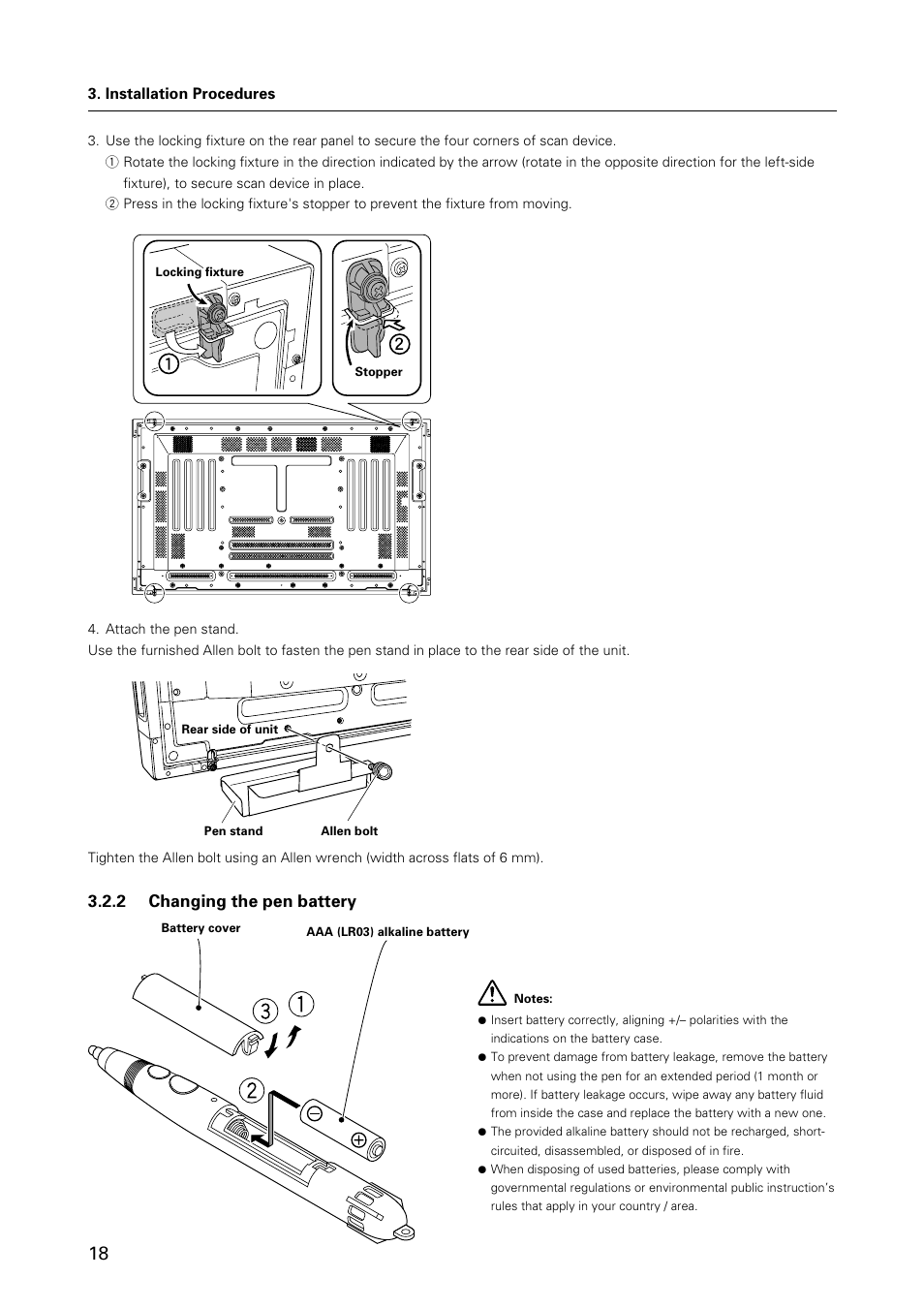 2 changing the pen battery | Pioneer HANDWRITING DEVICE PDK-50HW3 User Manual | Page 18 / 52