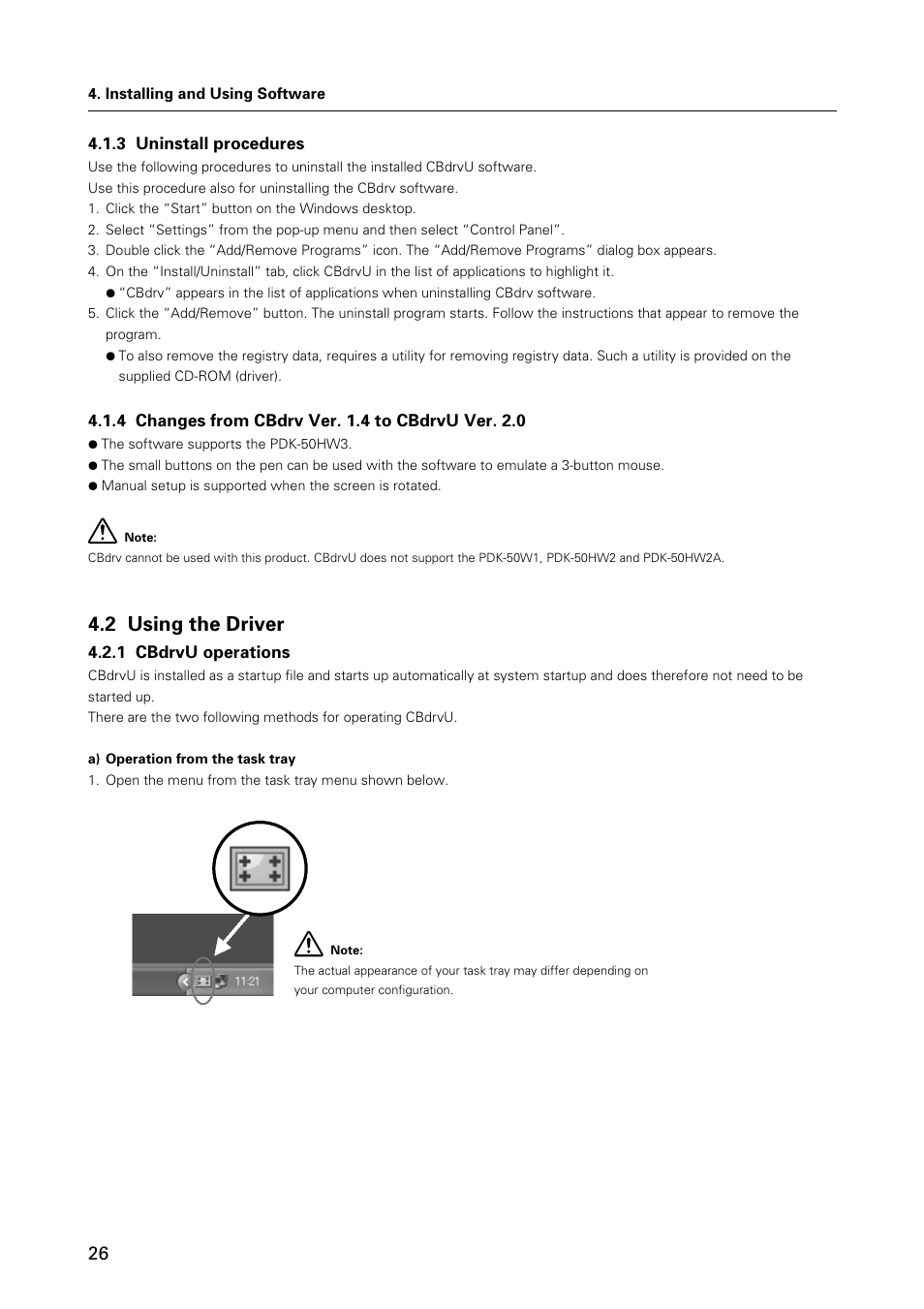 2 using the driver | Pioneer HANDWRITING DEVICE PDK-50HW3 User Manual | Page 26 / 52