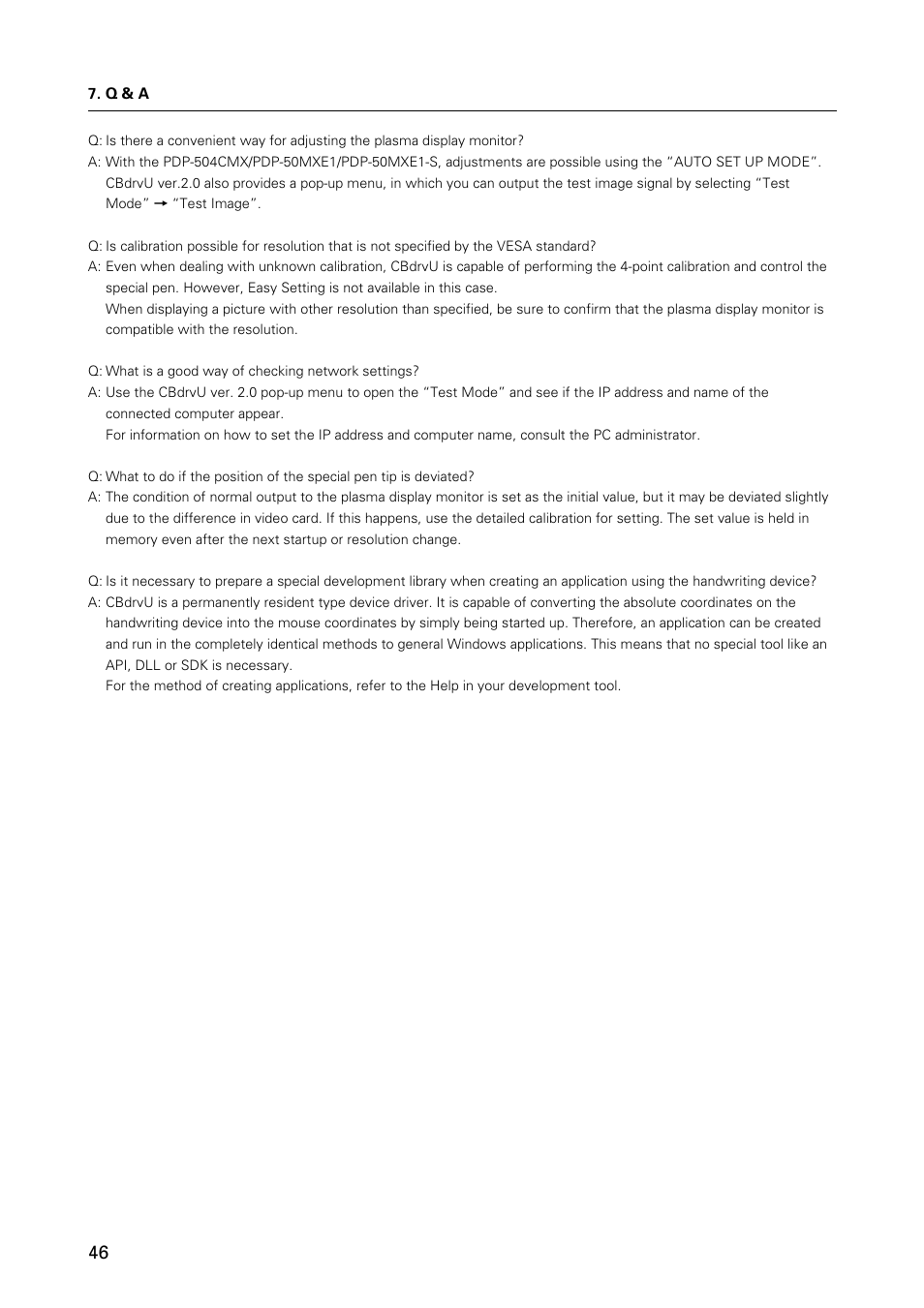 Pioneer HANDWRITING DEVICE PDK-50HW3 User Manual | Page 46 / 52