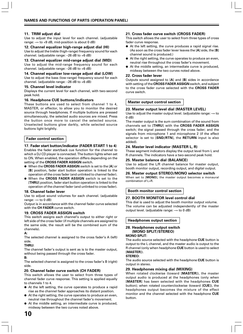 Pioneer DJM-600 User Manual | Page 10 / 24