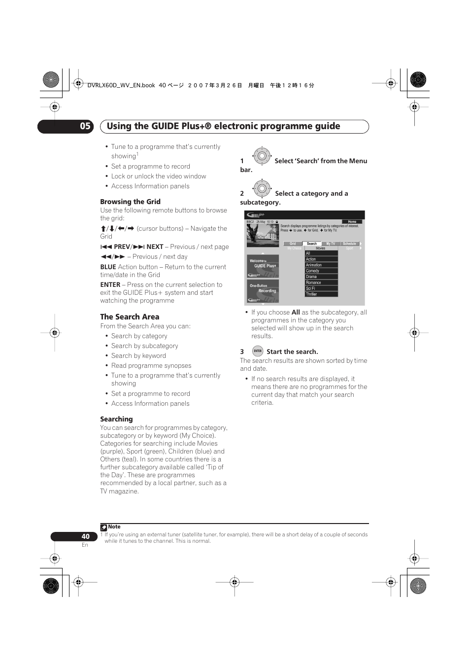 Pioneer DVR-LX60D User Manual | Page 40 / 160