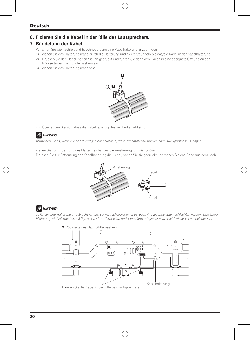 Deutsch | Pioneer KURO PDP-S65 User Manual | Page 20 / 58