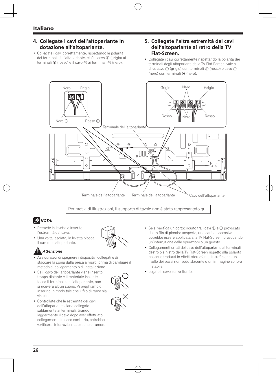 Italiano | Pioneer KURO PDP-S65 User Manual | Page 26 / 58