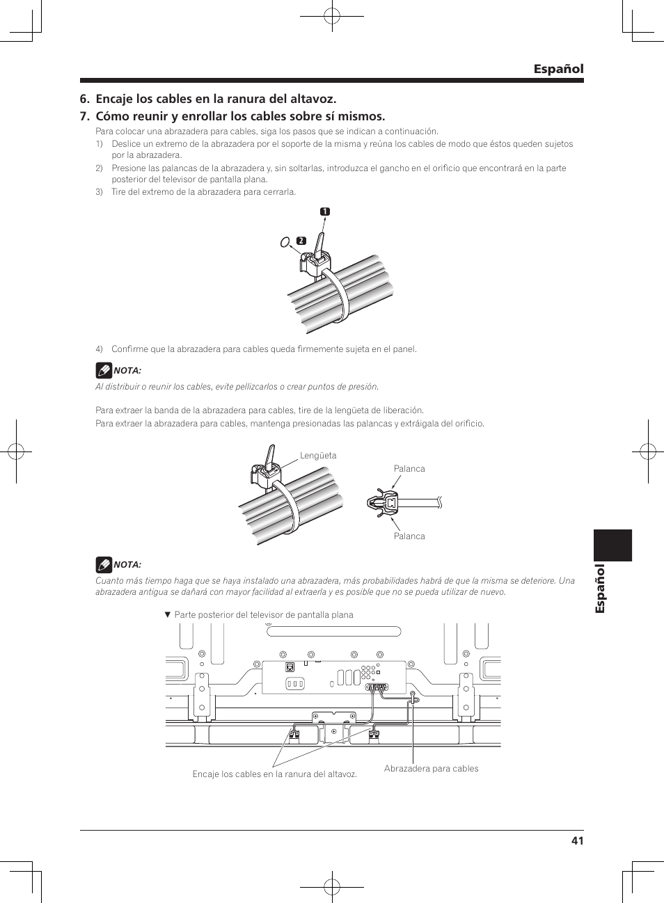 Español | Pioneer KURO PDP-S65 User Manual | Page 41 / 58