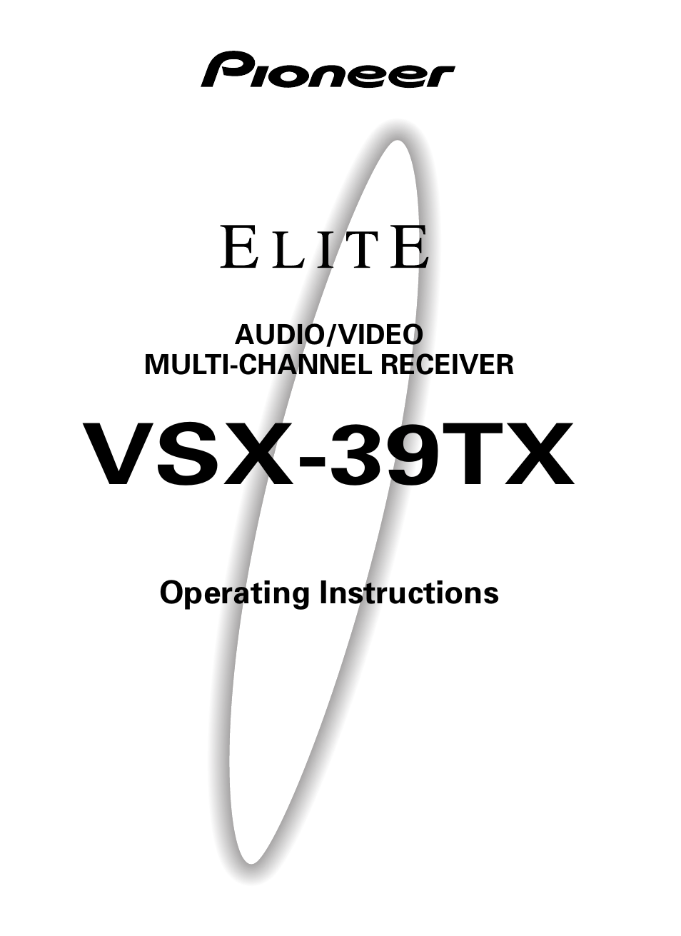 Pioneer VSX-39TX User Manual | 92 pages