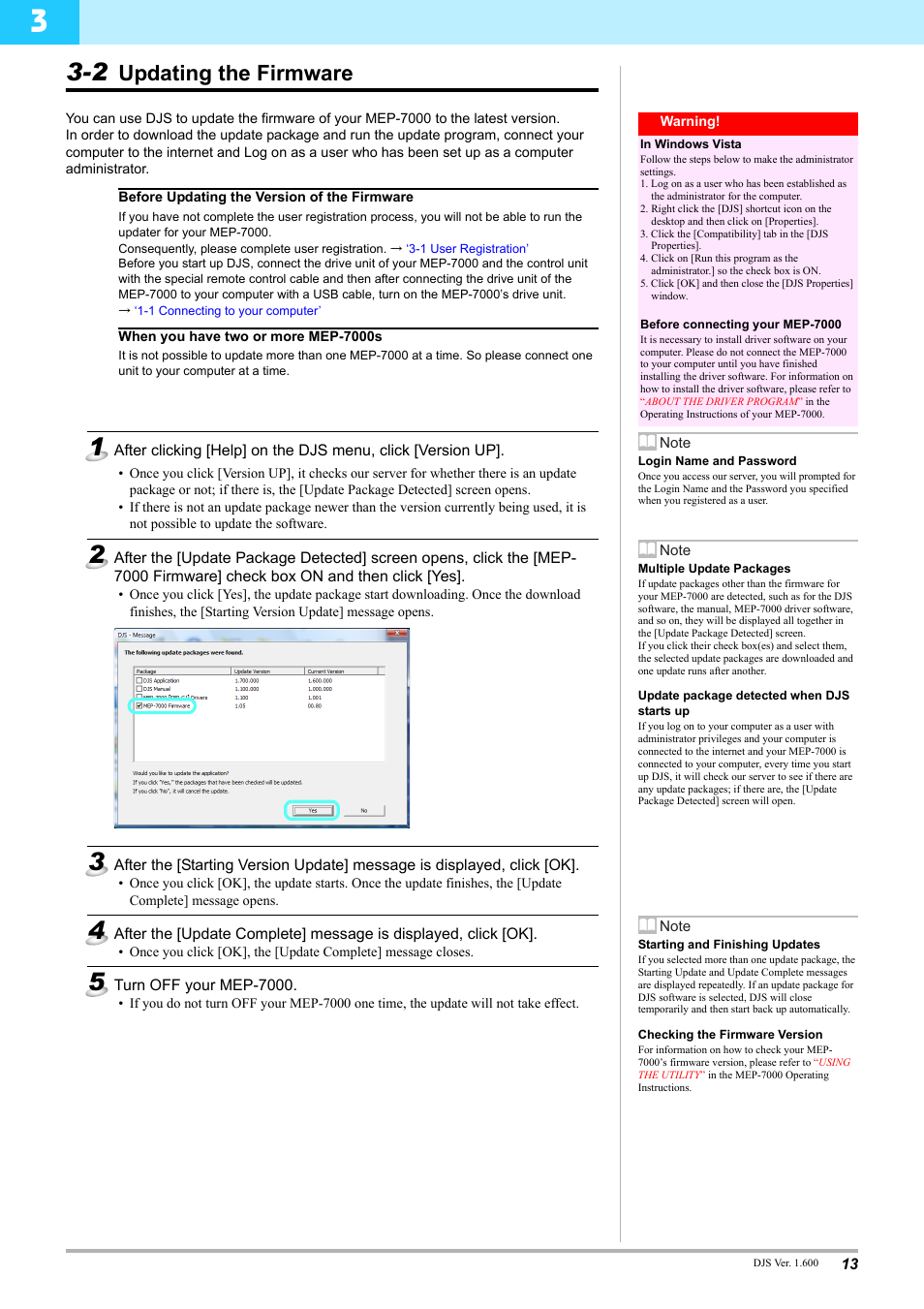 2 updating the firmware, Updating the firmware | Pioneer MEP-7000 User Manual | Page 13 / 16