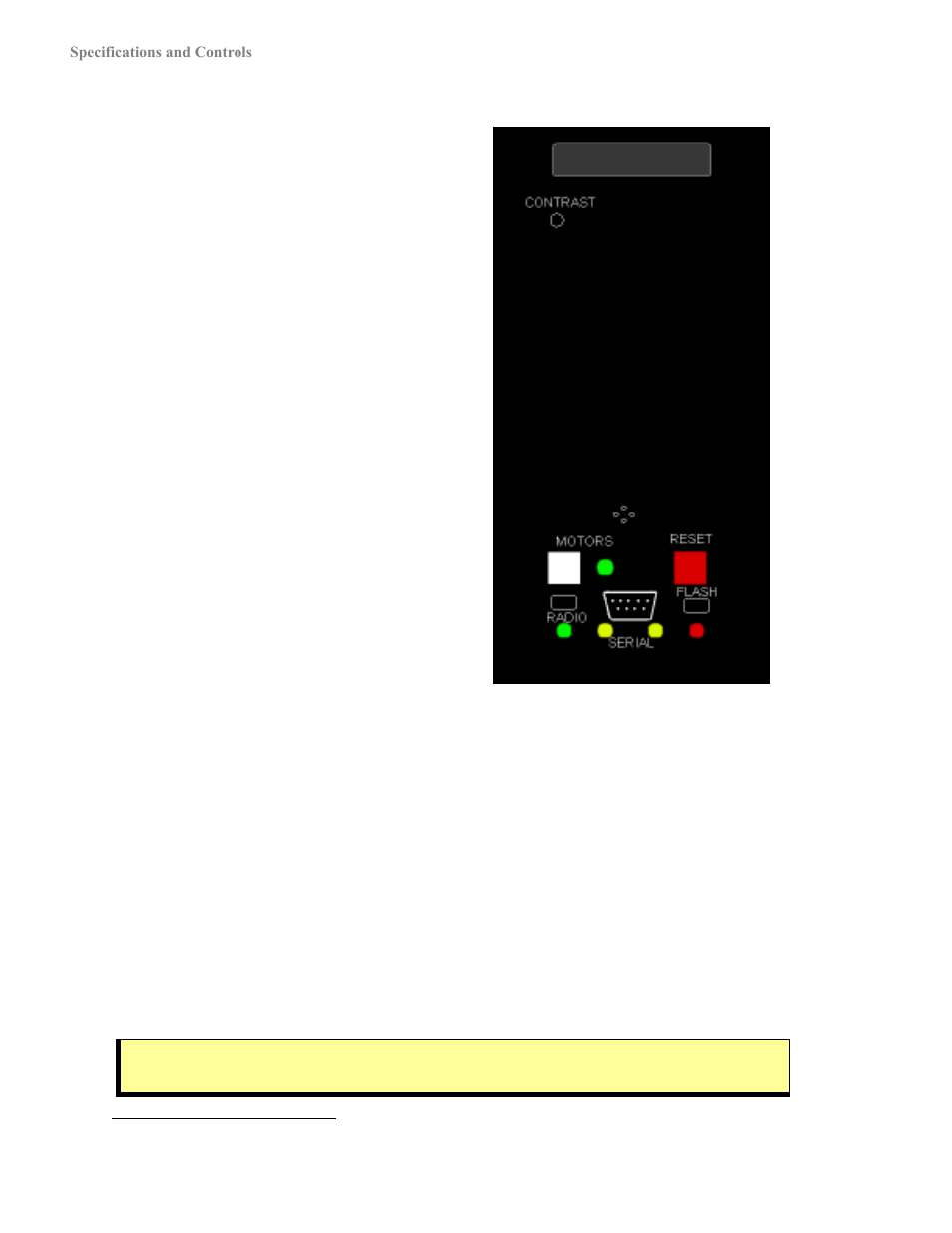 Liquid-crystal display & contrast adjustment, Reset and motors | Pioneer 2 / PeopleBot User Manual | Page 22 / 78