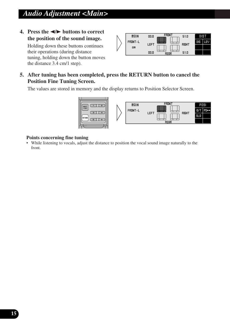 Audio adjustment <main | Pioneer DEQ-P9 User Manual | Page 16 / 60