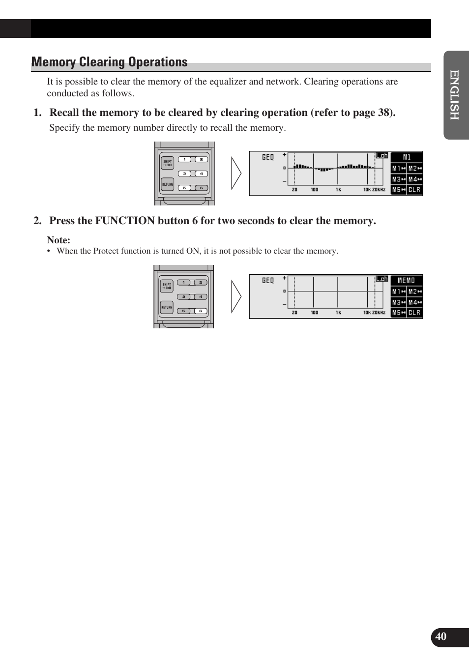 Memory clearing operations | Pioneer DEQ-P9 User Manual | Page 41 / 60