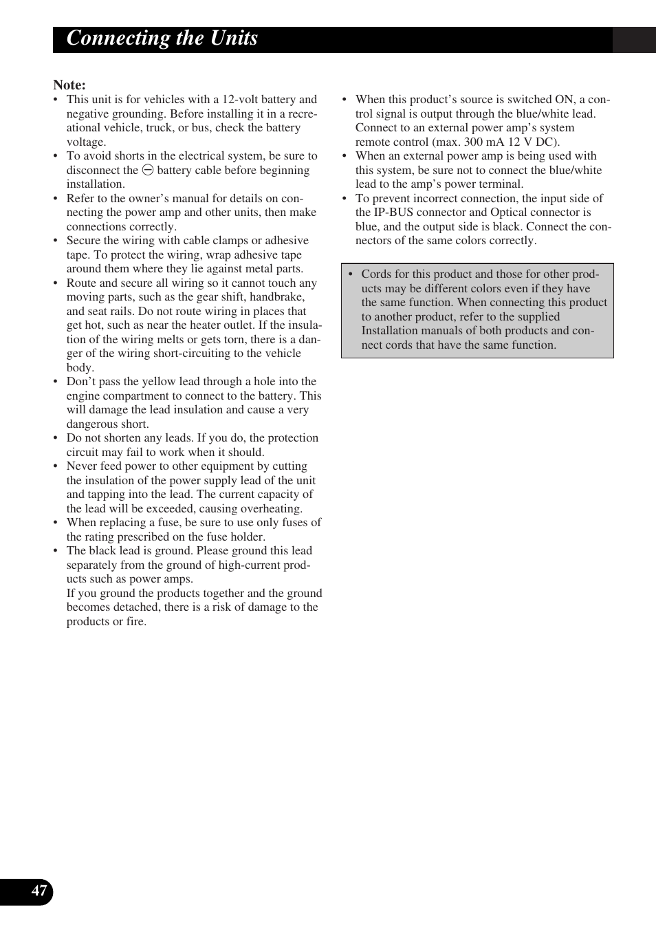 Connecting the units | Pioneer DEQ-P9 User Manual | Page 48 / 60