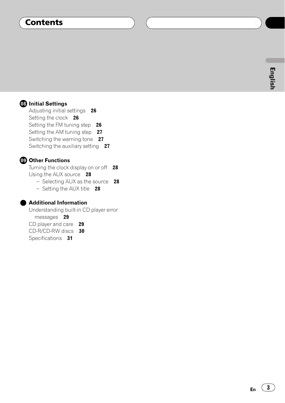 Pioneer Super Tuner III D DEH-P2550 User Manual | Page 3 / 96