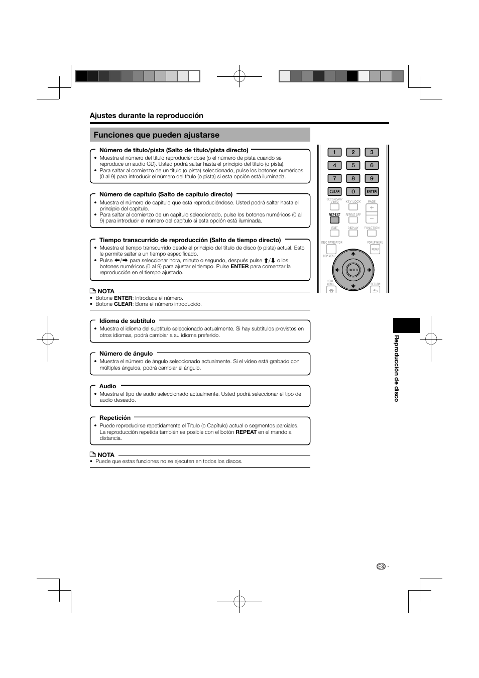 Funciones que pueden ajustarse | Pioneer BDP-120 User Manual | Page 89 / 111